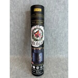 ReDesign with Prima Holly Jolly Xmas Decor Transfer 24x35 Multicolor NEW Holiday